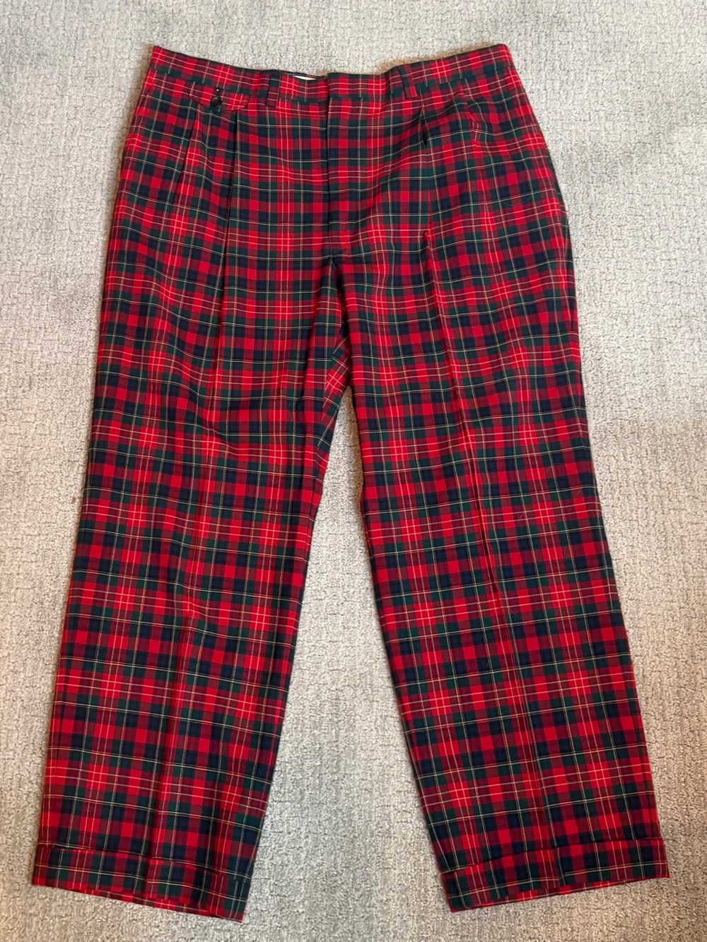 Pendleton Red and Green Plaid Men’s Dress Pants